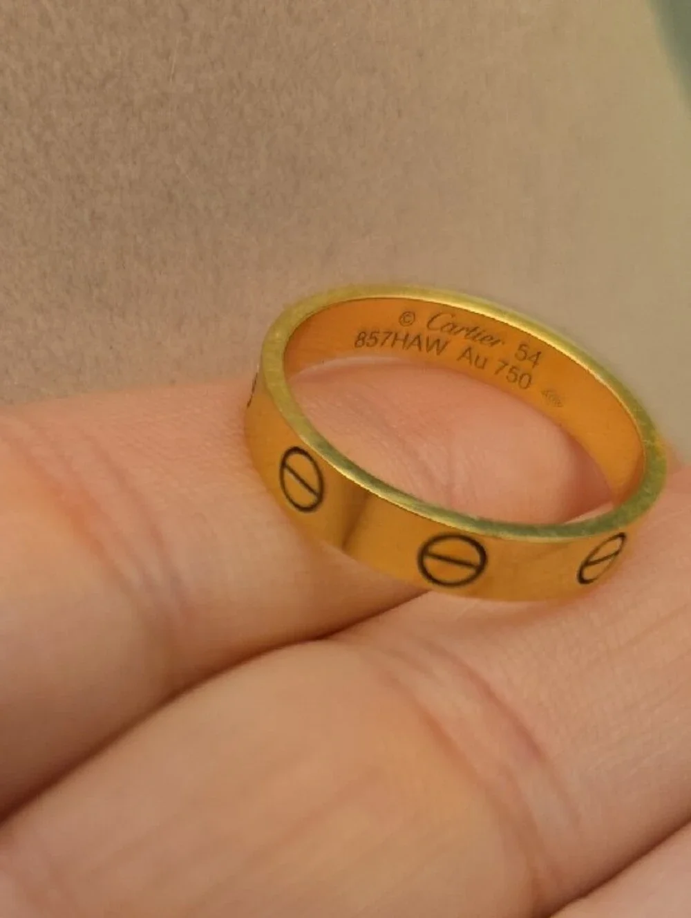 *Authentic**Giftable* Cartier Gold Love Ring